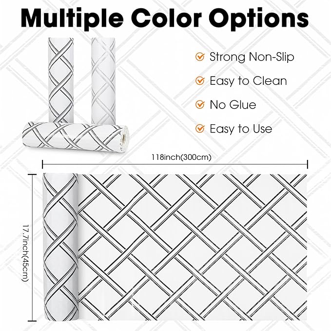 Drawer and Shelf Liner for Kitchen Cabinets Non-Adhesive Cabinet Liners for - Image 6