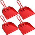 Mumufy 4 Pack 12 inch Heavy Duty Metal Dustpan Large Wide Dust Pans by Mumufy