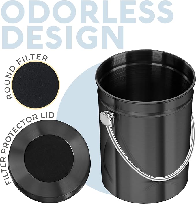EPICA Countertop Compost Bin Kitchen | 1.3 Gallon | Odorless Composting Bin - Image 5