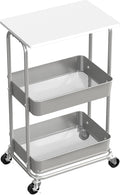 Simple Houseware 2-Tier Rolling Utility Cart by SimpleHouseware