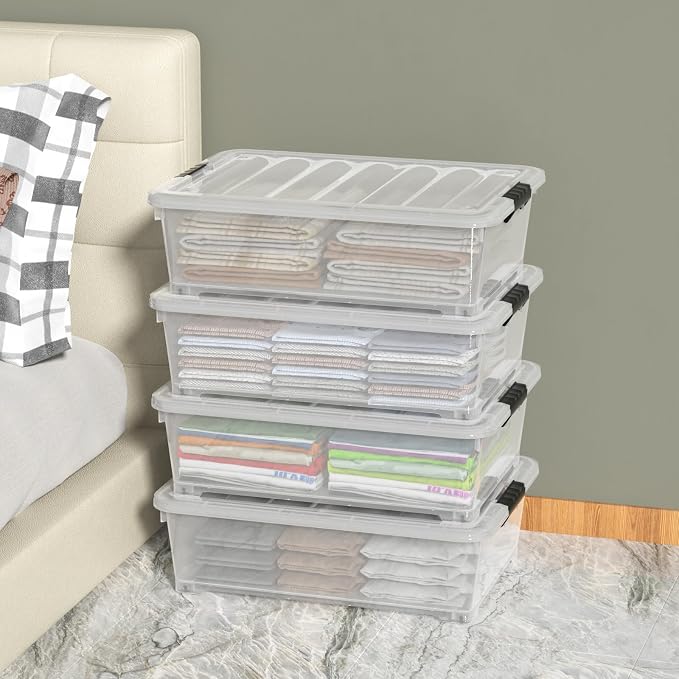 25 Quart Clear Under Bed Storage Container - Image 5