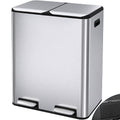Arlopu 16Gal Dual Trash Can w/2 Built-in Box by Arlopu