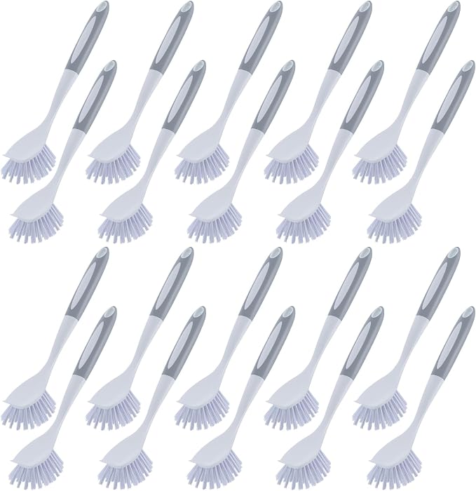 Hsei 20 Pcs Gray Kitchen Scrub Dish Brush Bulk by Hsei