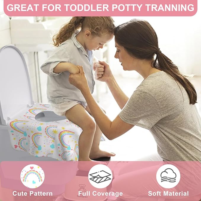 50 PCS Disposable Toilet Seat Covers, Extra Large Portable Potty Seat Covers - Image 5