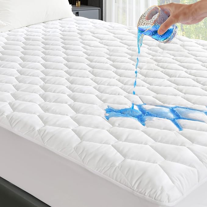 GRT California King Mattress Protector Waterproof, 100% Waterproof Quilted by GRT
