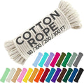 TECEUM 500lb Cotton Rope 3/16” – 50 FT | 100 FT– Strong All-Purpose Braided by TECEUM
