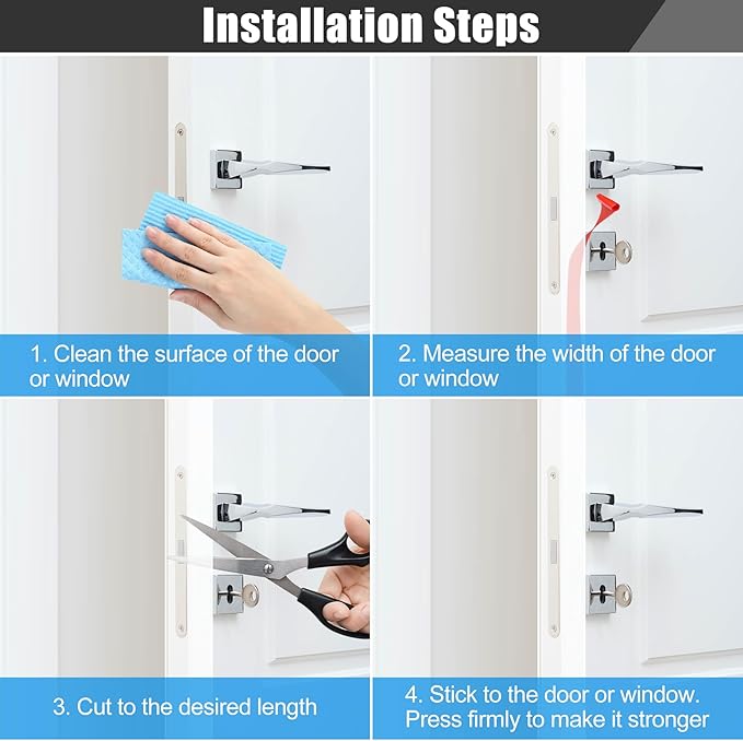 Draft Seal Tape for Doors and Windows 3 in x 20 Ft Silicone Weather Stripping - Image 5