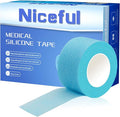 4 Rolls Silicone Sensitive Skin Tape 1"x 4 Yard, Repositionable Medical Tape by Niceful
