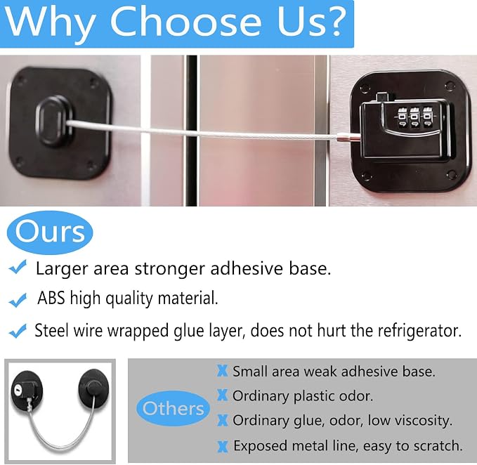YEYA Upgraded Refrigerator Door Lock - Image 6