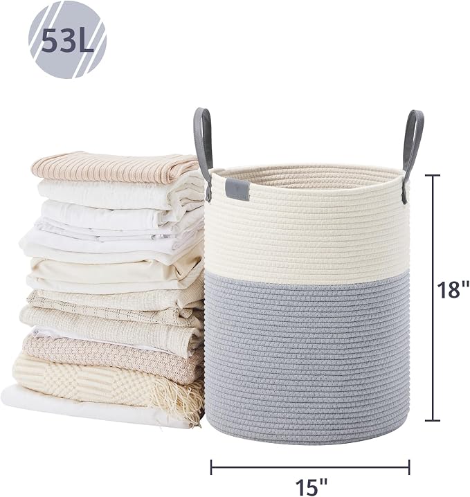 VIPOSCO Tall Laundry Basket, Large Dirty Clothes Hamper - Image 5