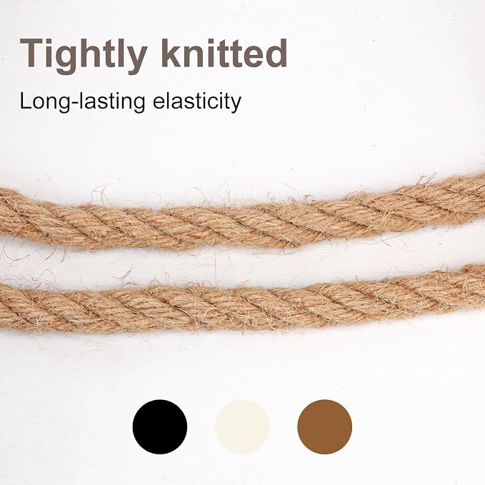1/2 inch Hemp Rope, 164 Feet Twisted Manila Rope - Image 6