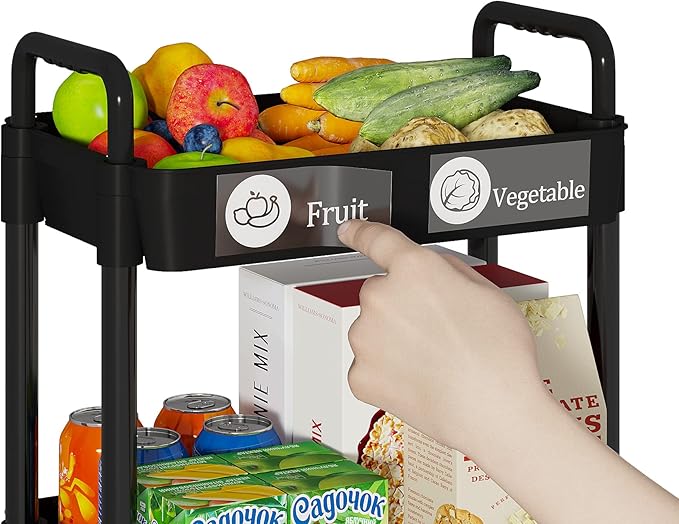 Laiensia Storage Cart, Mobile Shelving Unit Cart - Image 2