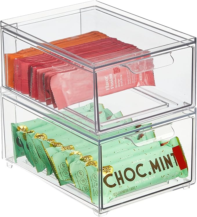 mDesign Stackable Storage Containers Box by mDesign