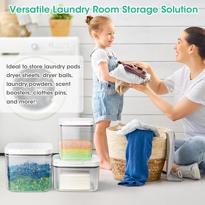 2 Pack Laundry Pods Container - Image 4