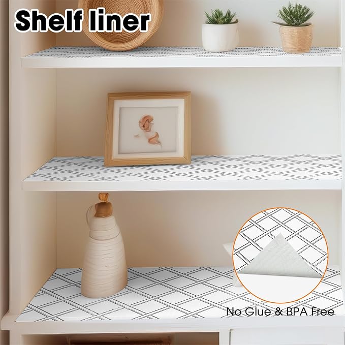 Drawer and Shelf Liner for Kitchen Cabinets Non-Adhesive Cabinet Liners for - Image 9