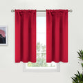 BGment Red Blackout Curtains 40 Inches Length by BGment