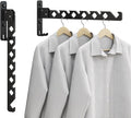Wall Mounted Clothes Drying Rack, Wall Clothes Hanger Hook by Dancrul