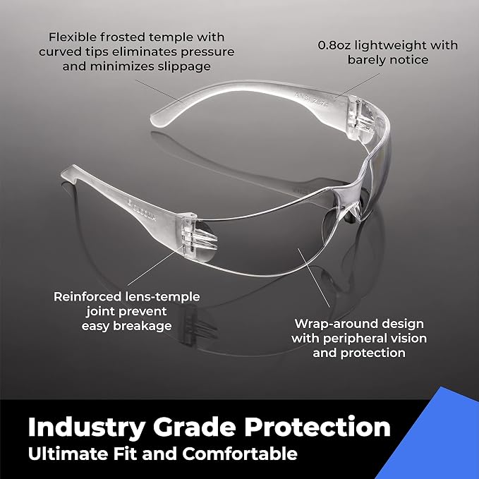 amoolo Safety Glasses for Men Women, Construction - Image 4
