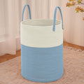 Large Woven Laundry Basket Hamper, 80L Cotton Rope Storage Bin by JMvicyroam