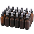 Amber Glass Small Spray Bottles 2 oz 24 Packs, Fine Mist Sprayer Pretty Finish by QUALITYGLASSBOTTLECREATOR