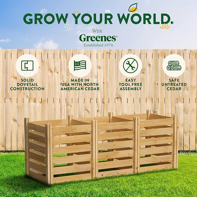 Greenes Fence Cedar Wood Composter - Image 6