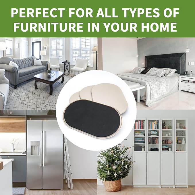 Furniture Sliders for Carpet 4 PCS - Image 7
