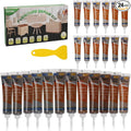 Wood Furniture Repair Kit, 24 Colors Wood Fillers, Scratch Repair Covers & by Uxney