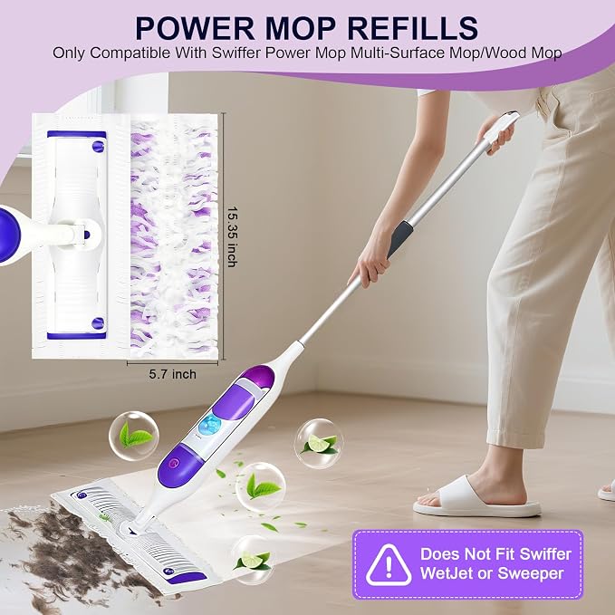 42 Pcs 5X Cleaning Power Mop Refills - Image 2