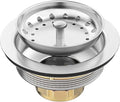 BOTEMY Stainless Steel Sink Drain Strainer Kit 3-1/2 inch Kitchen Drain Assembly by BOTEMY