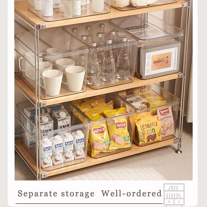 Clear plastic storage bins - Image 7