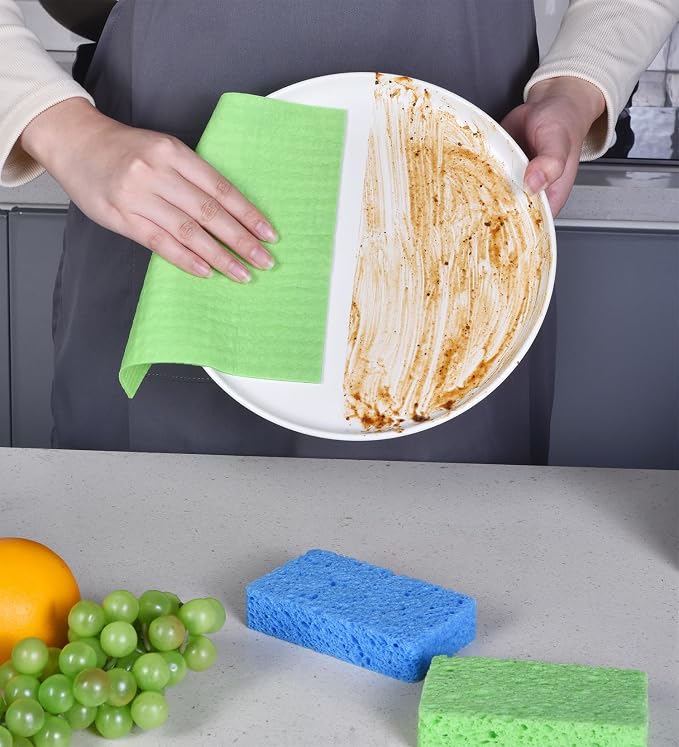 MEUUT 12 Packs Swedish Dishcloths and Kitchen Sponges - Image 2