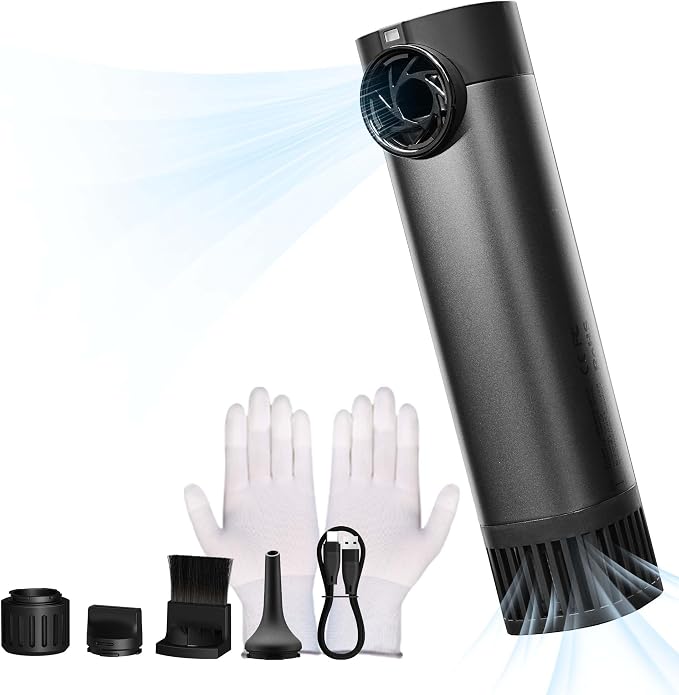 VSGO Electric Compressed Air Duster, Portable Cordless Handheld Air Blower by VSGO