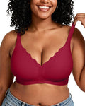 Vertvie Womens Seamless Bras No Underwire Supportive Wireless Push Up Full by WelcometoVertVie
