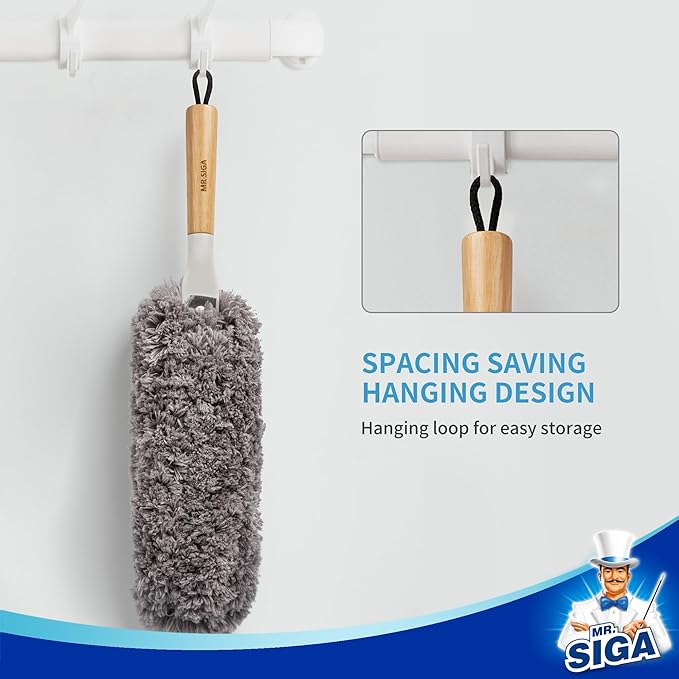 MR.SIGA Lint Free Microfiber Duster, Washable and Reusable Duster - Image 5