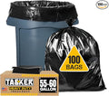 Tasker 55-60 Gallon Trash Bags Heavy Duty, Large Black Outdoor Trash Bags by Tasker