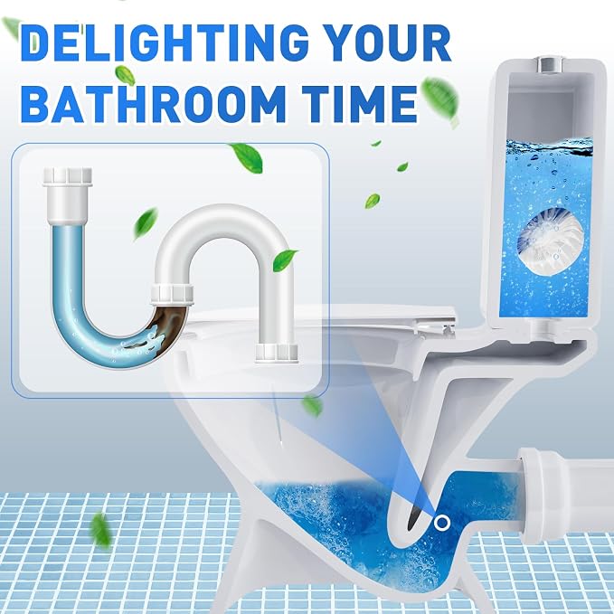 Qualirey 100 Pack Automatic Toilet Cleaner Tablets Toilet Bowl Long Lasting - Image 4