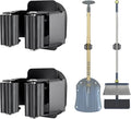 Upgraded Magnetic Broom and Mop Holder Wall Mount, Space-Saving Heavy Duty No by MagitcSee
