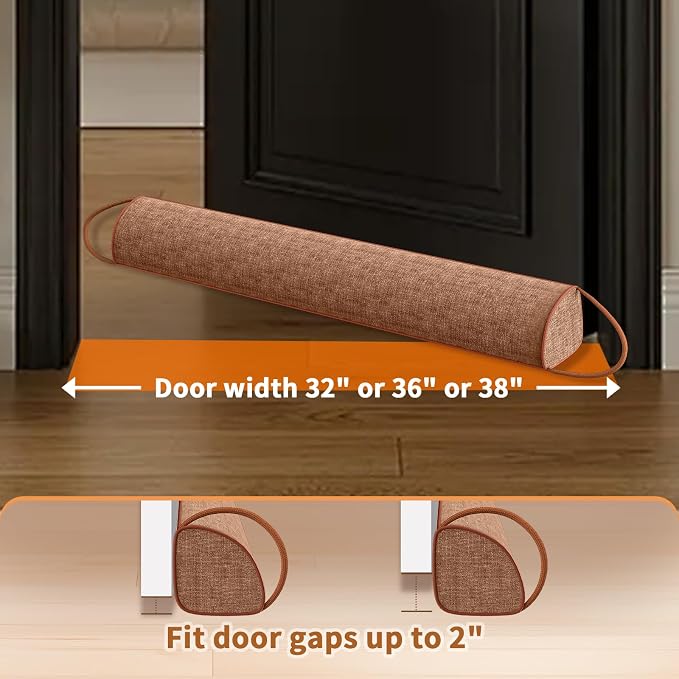 QUOLIX Triangle Under Door Draft Stopper Bottom Door Gap Filler & Seal - Image 5