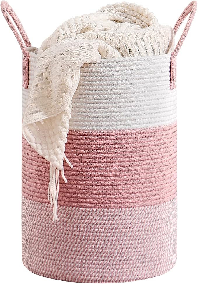 CLHMILY&Z 60L Laundry Basket Round Storage Rope Basket by ClhmilyZ