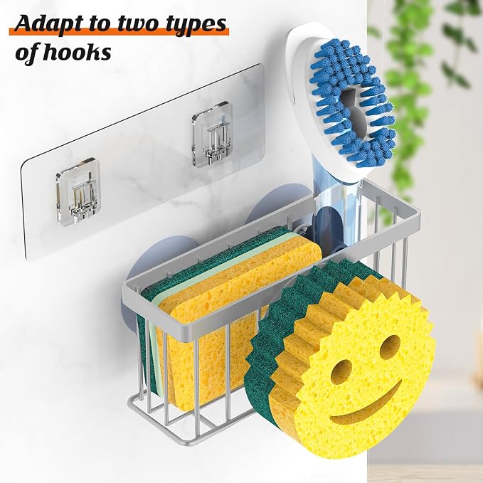 Sponge Holder Smiley Face, Sink Caddy, Sink Organizer Sponge Holder - Image 3