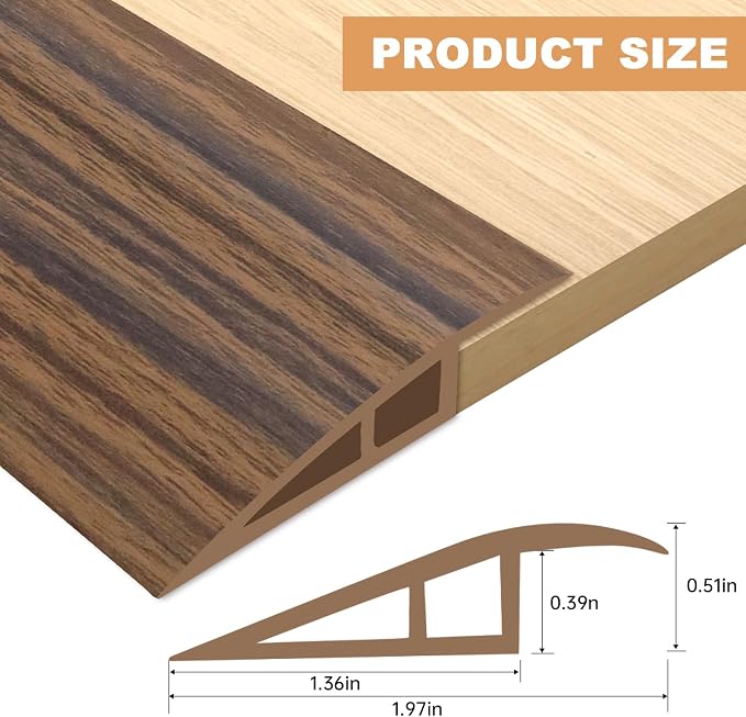 Vinyl Door Threshold Flooring Transition Strip Self Adhesive Carpet Edging Strip - Image 2