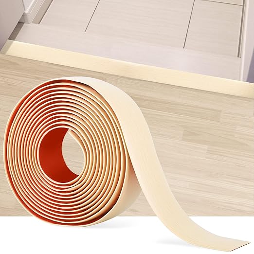 16.4Ft Floor Transition Strip Self Adhesive Vinyl Cover Floor Strip Flat by MYFAMIREA