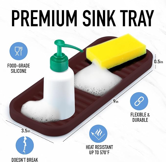 Zulay Kitchen Silicone Sponge Holder - Image 2