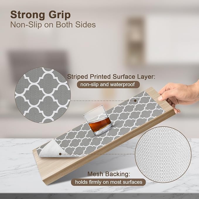 OcePor Non-Adhesive Drawer and Shelf Liner 24IN x 20FT，Non Slip Cabinet and - Image 2