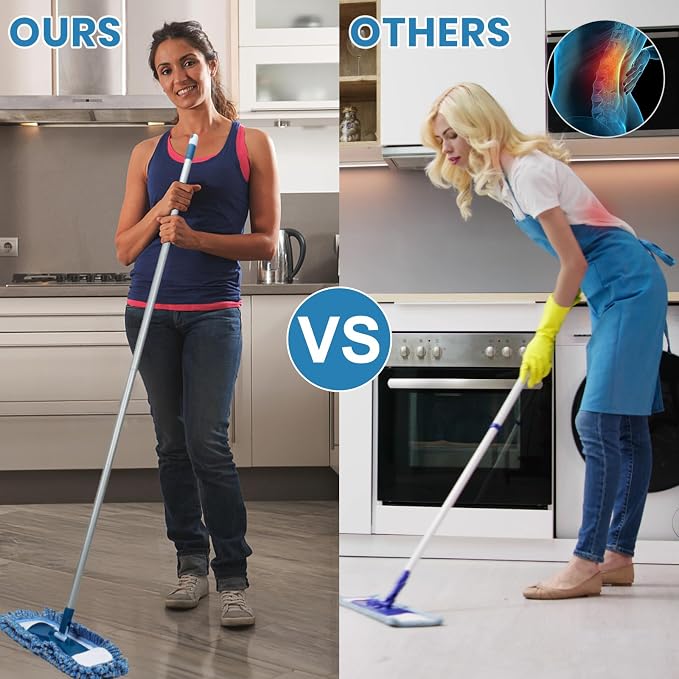 MAVRIZ Dust Mop for Hardwood Floor Washable Wet and Dry Mop - Image 3