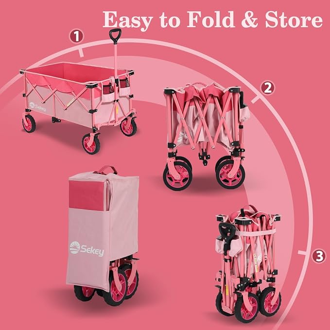 Sekey 220L Collapsible Foldable Wagon - Image 8