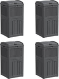 YESHOMY 4 Pack Outdoor Trash Can by SearchallYESHOMY