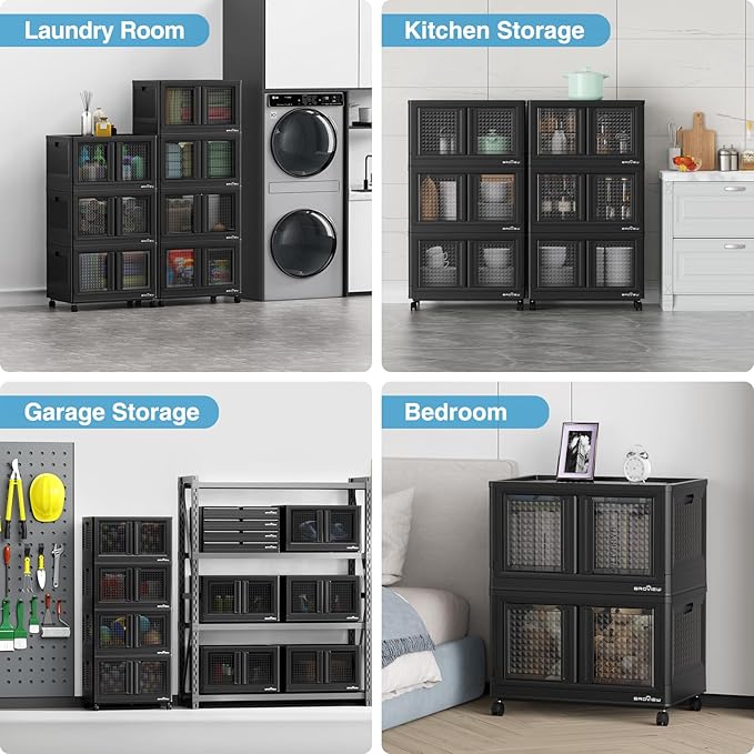 BROVIEW 140Gal Stackable Storage Bins - Image 5