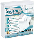 PlushDeluxe Premium Bamboo Mattress Protector – Twin Size, Waterproof, & Ultra by PlushDeluxe