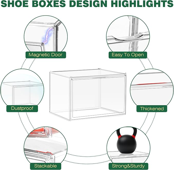 12 Pack Thicken Shoe Rack Organizer - Image 3